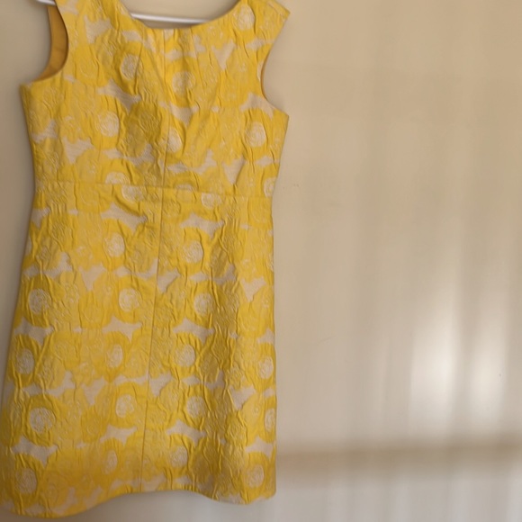 Bold Yellow and white cocktail dress - Picture 2 of 3